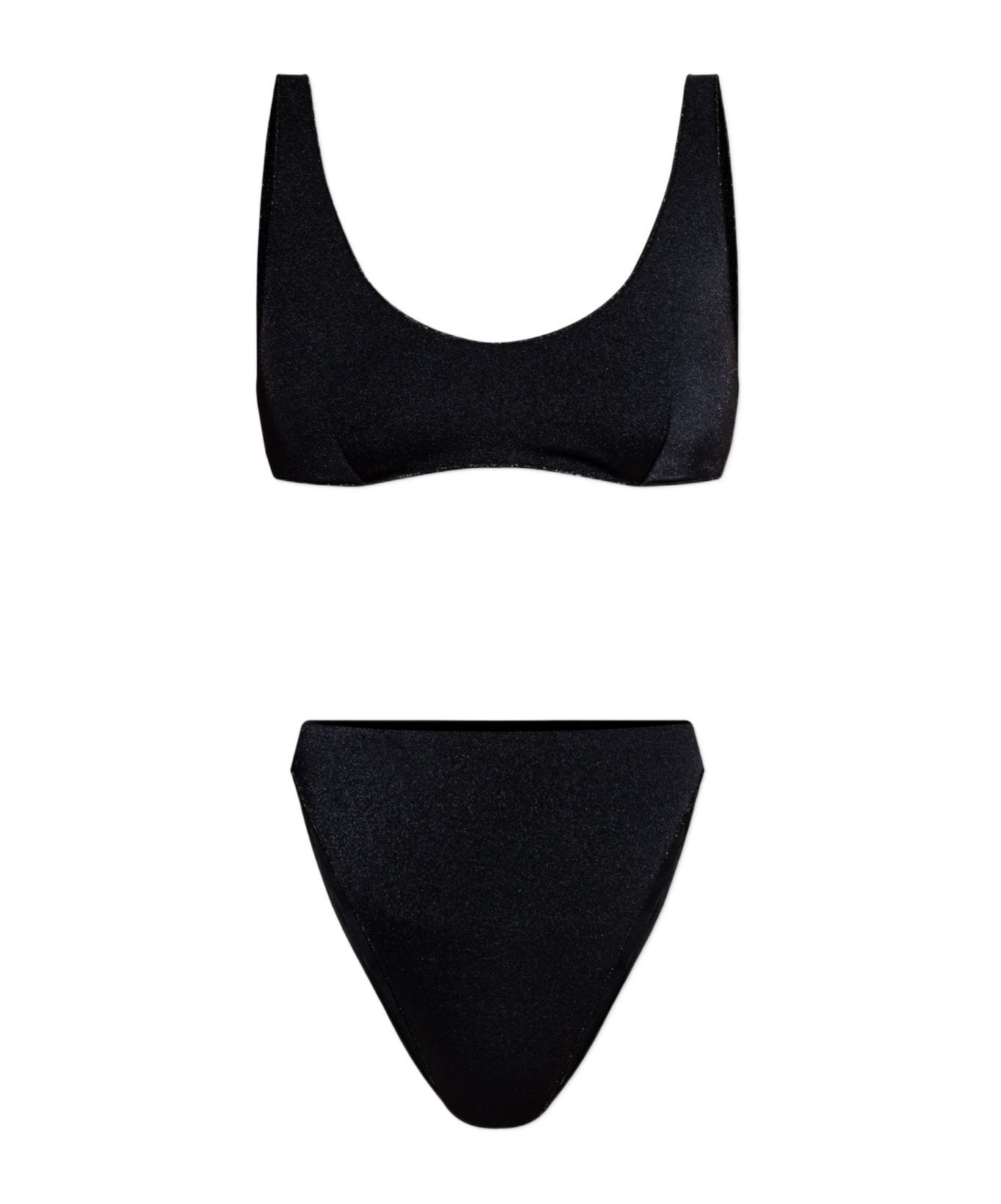Oseree Sleeveless Swimsuit Set In Black