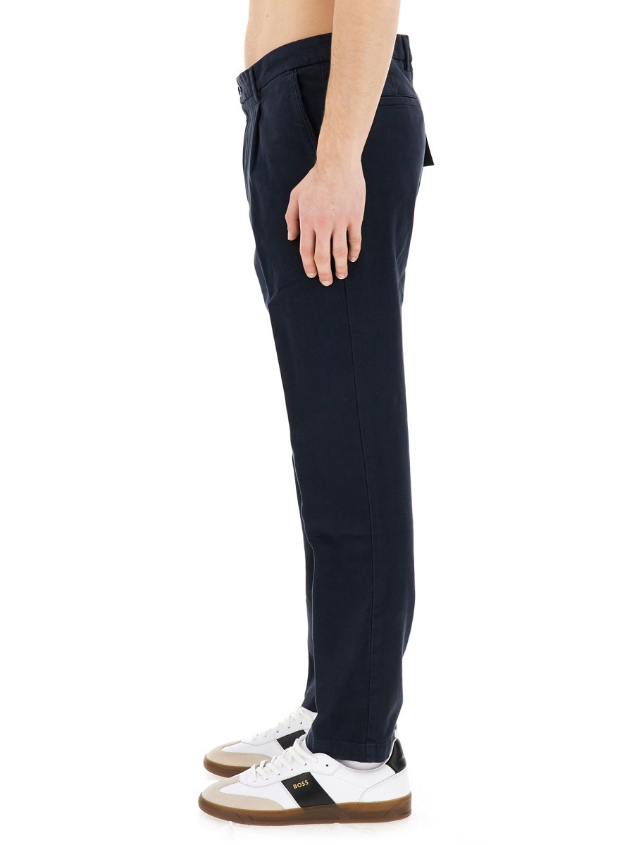 Hugo Boss Genius Tech Flannel Pants With Cinched Sidetabs In Black