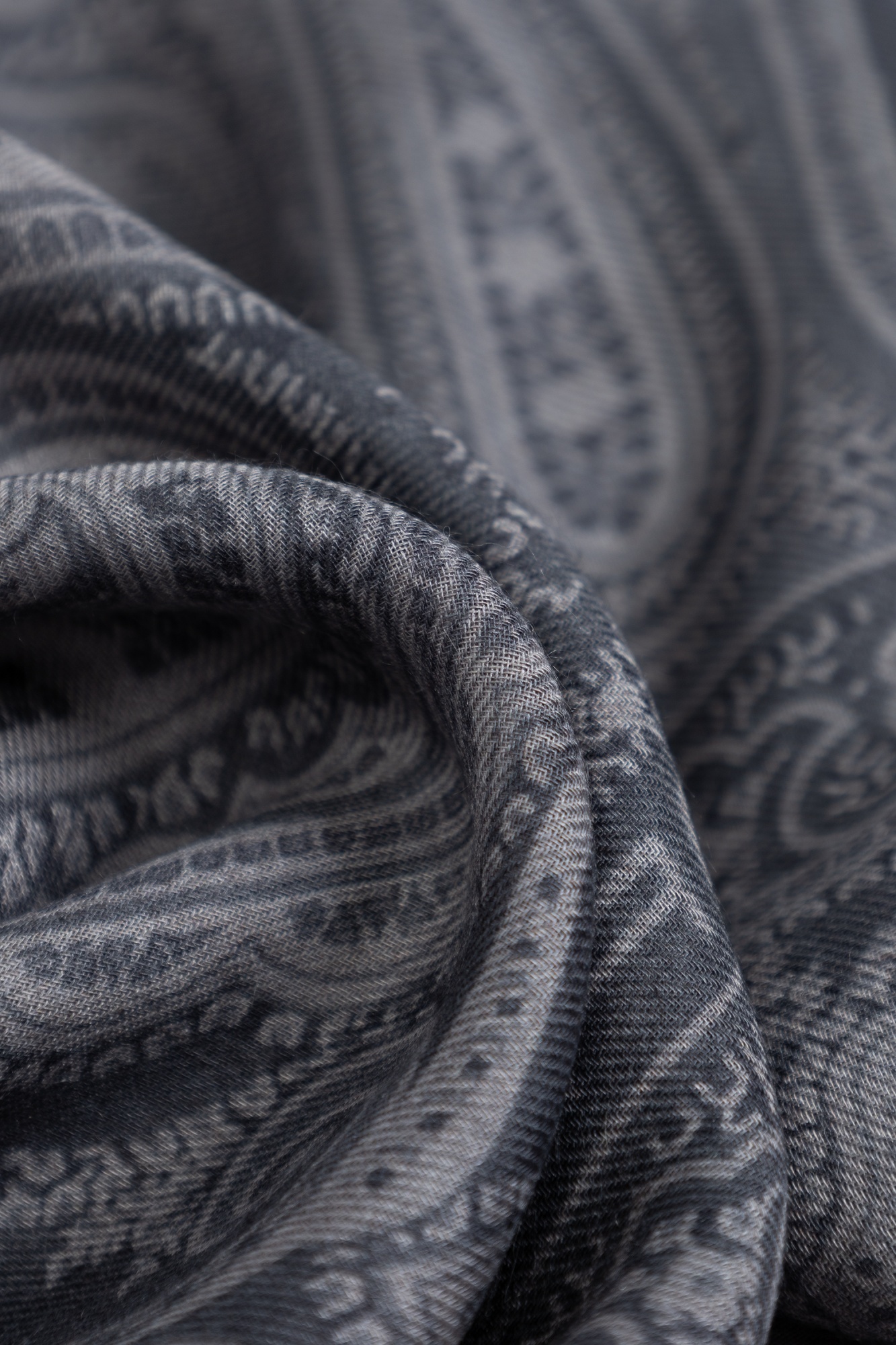 Etro Pattern Scarf In Gray