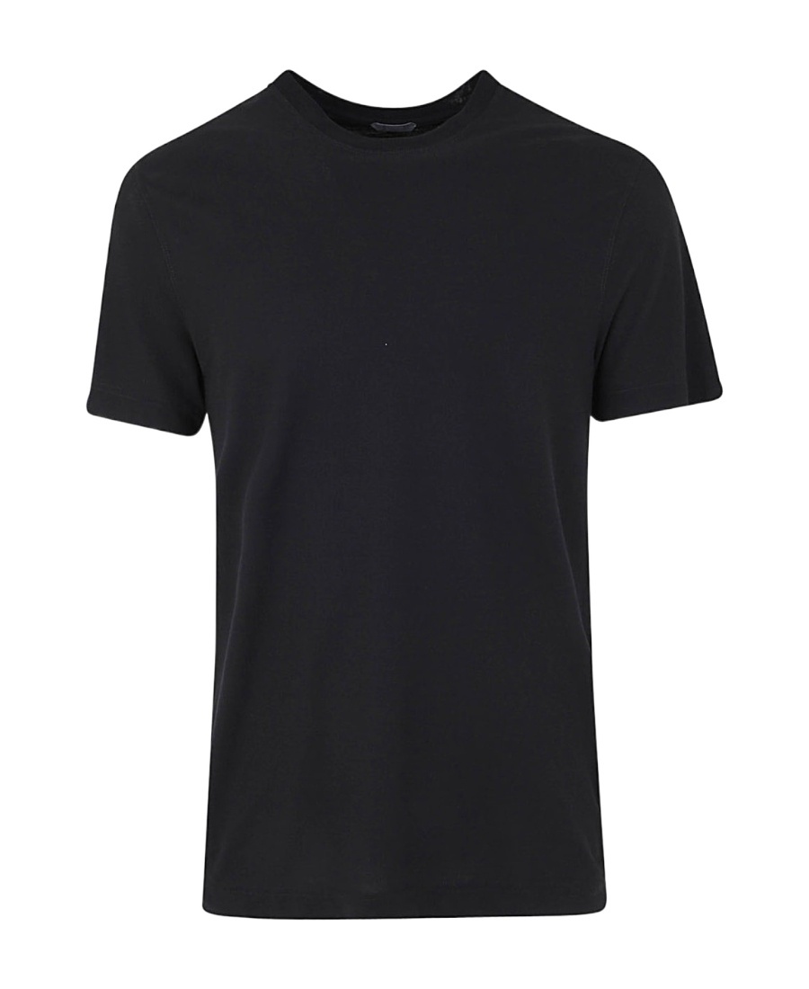 Zanone Short-sleeved T-shirt In Black