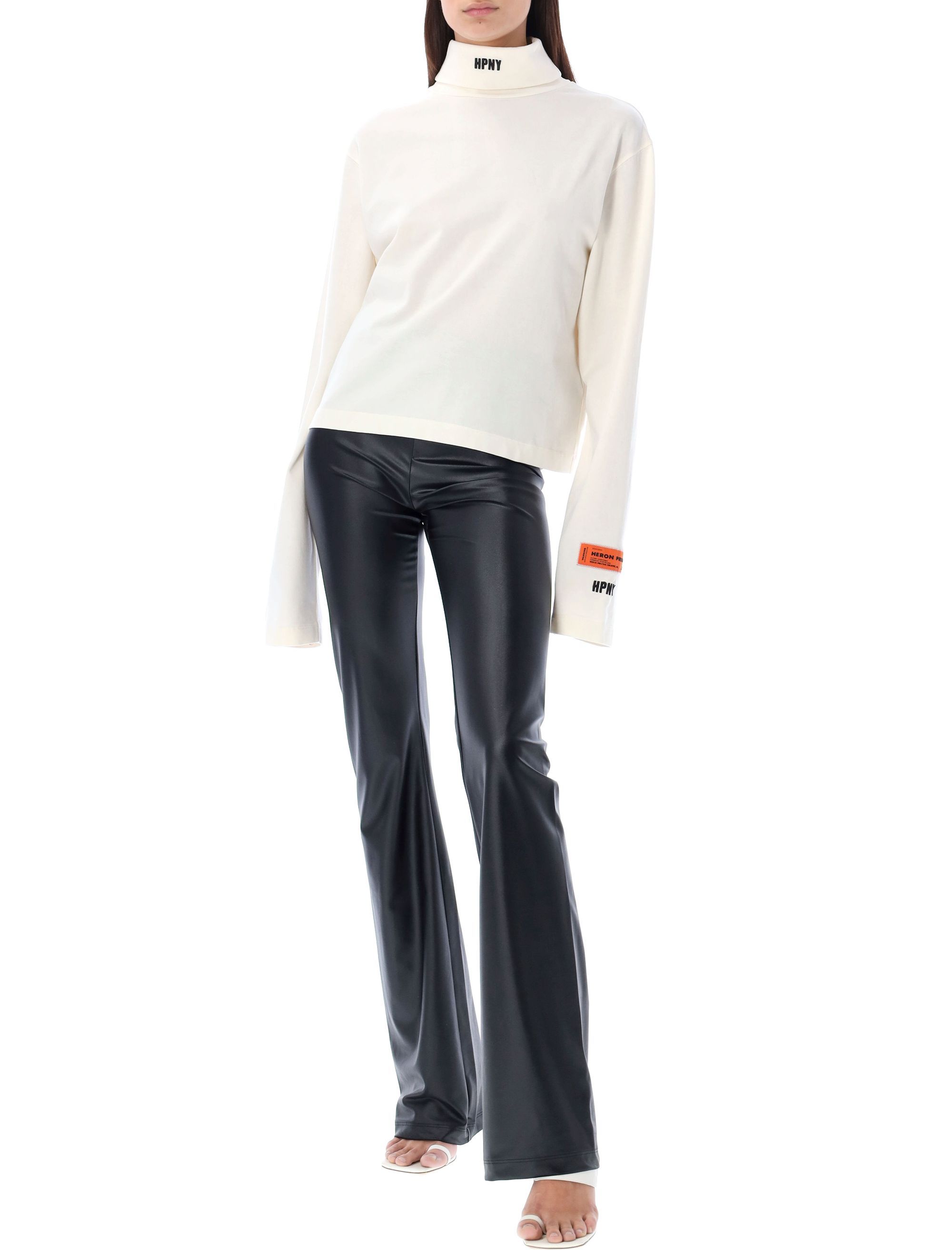 Heron Preston Logo Embroidery Long-sleeved T-shirt In White