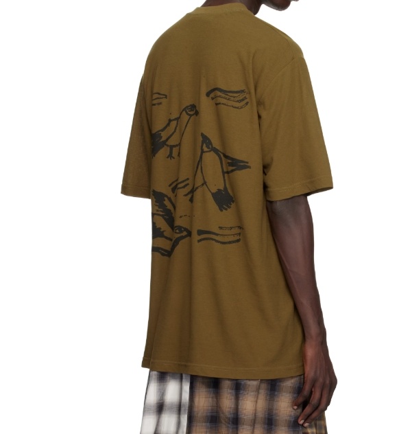 Shop Song For The Mute Round Neck Short Sleeve T-shirt In Brown