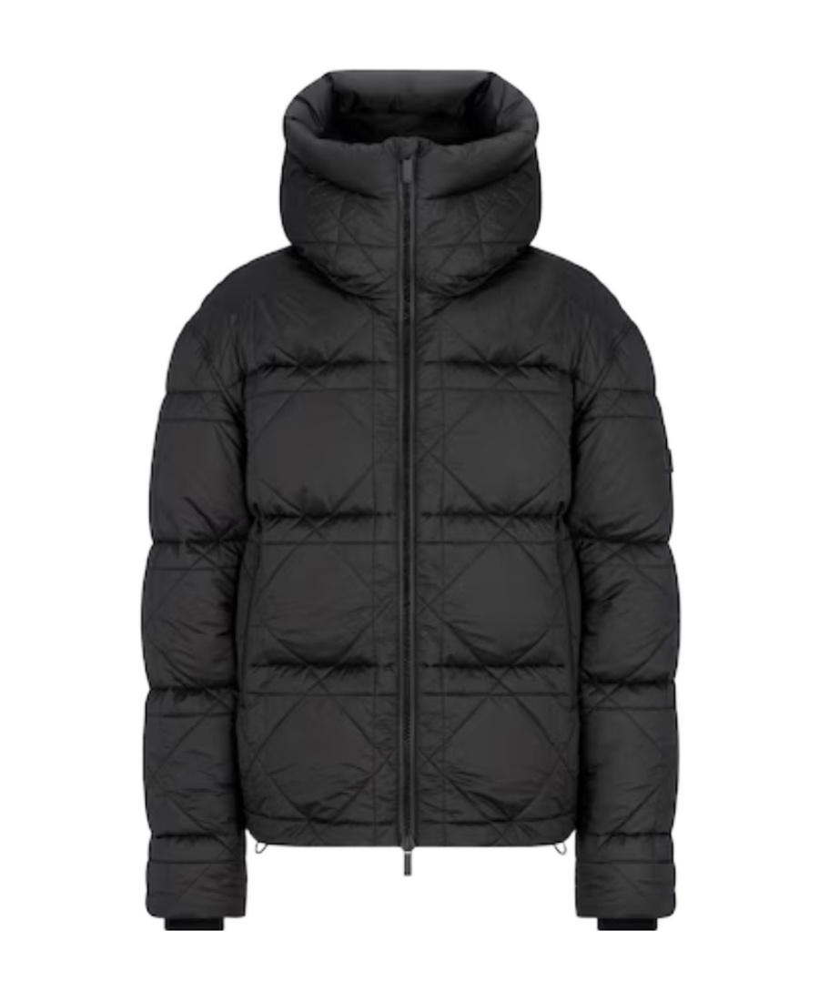 Dior Homme Cannage Puffer Jacket In Black