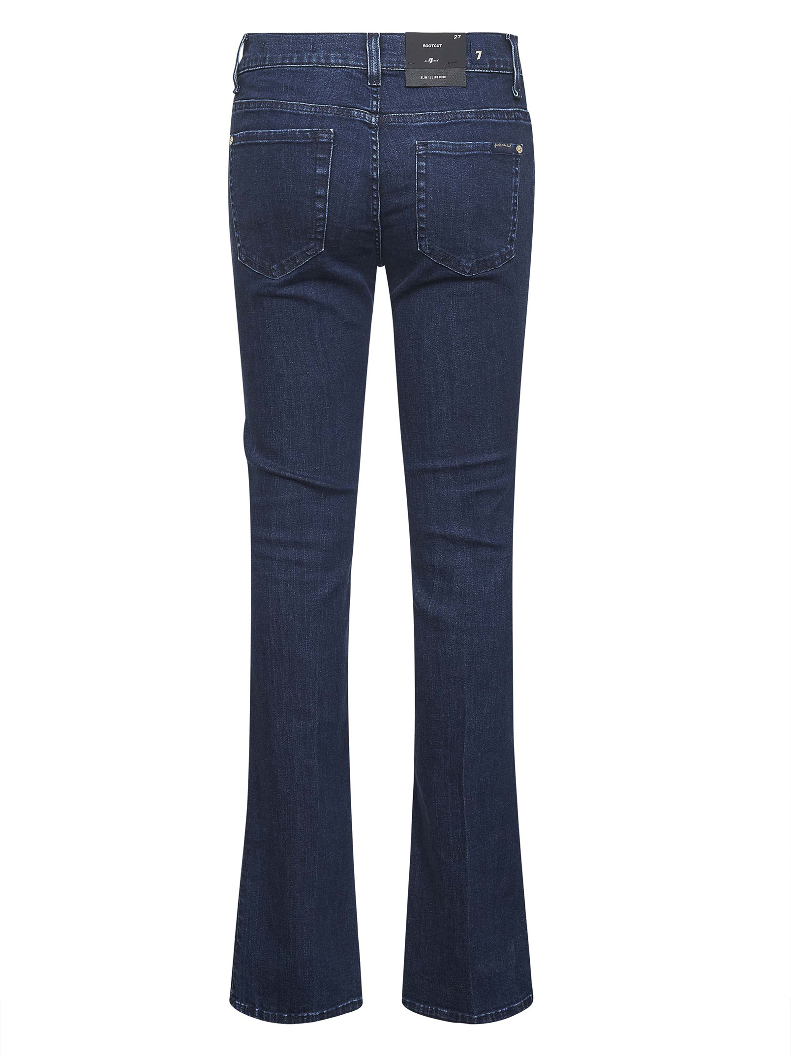 7 For All Mankind Five-pocket Denim Jeans In Black