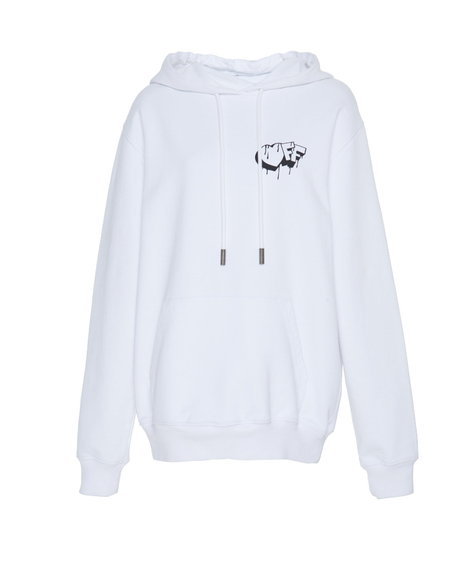 Off-white Logo Printed Sweater In White
