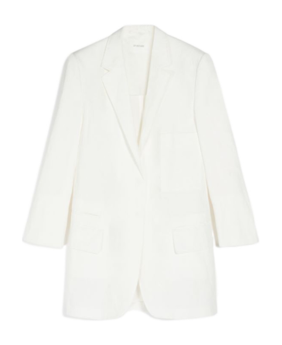 Sportmax Oversized Single-breasted Blazer In White