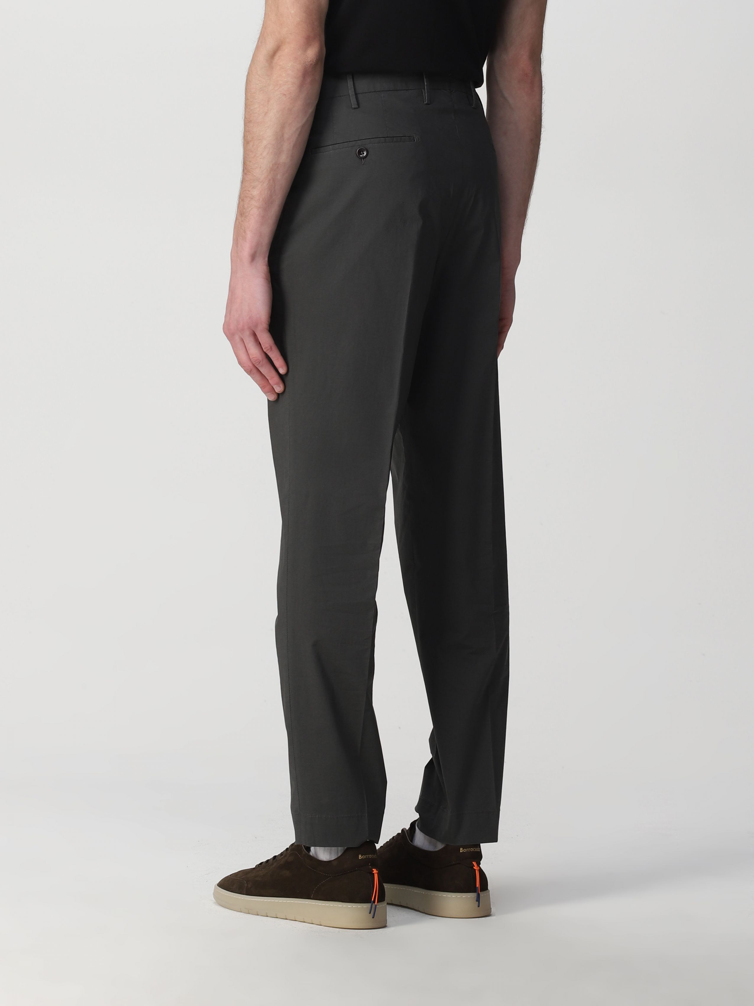 Incotex Belt-loop Casual Pants In Black