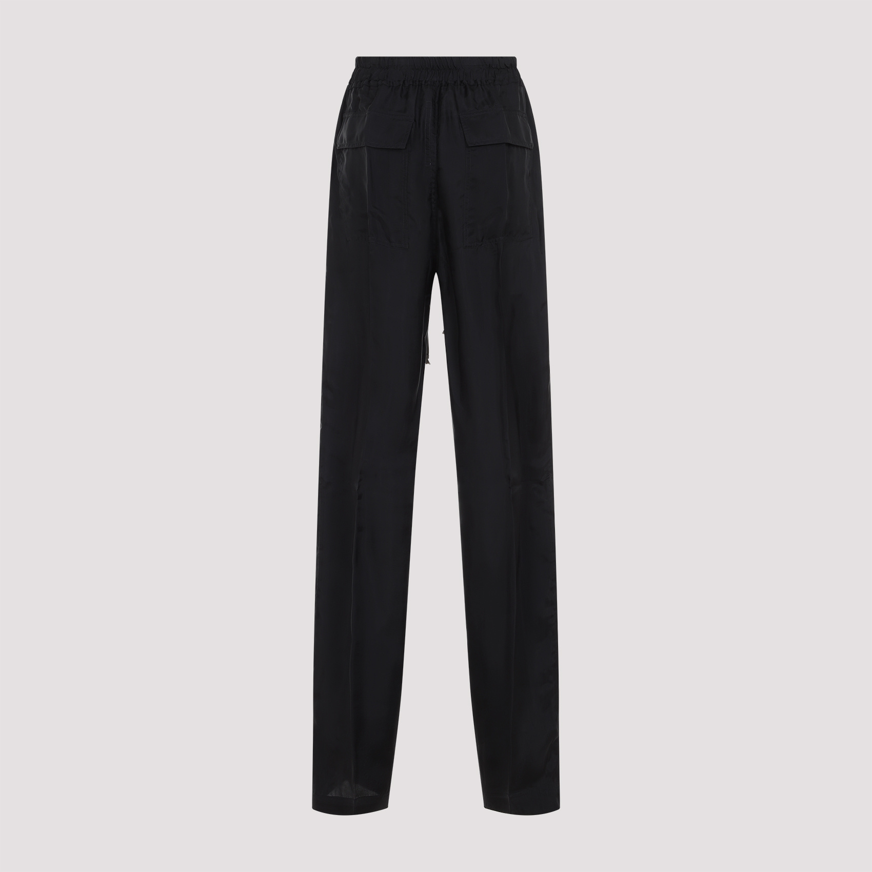 Rick Owens Relaxed-fit Drawstring Pants With Aesthetic In Black