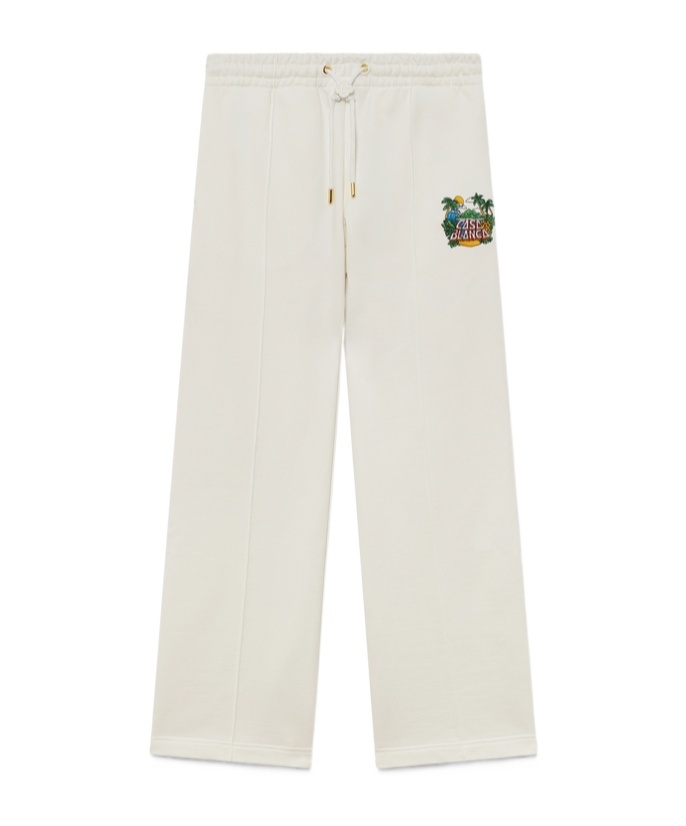 Casablanca Casa Beach Wave Trousers In Green