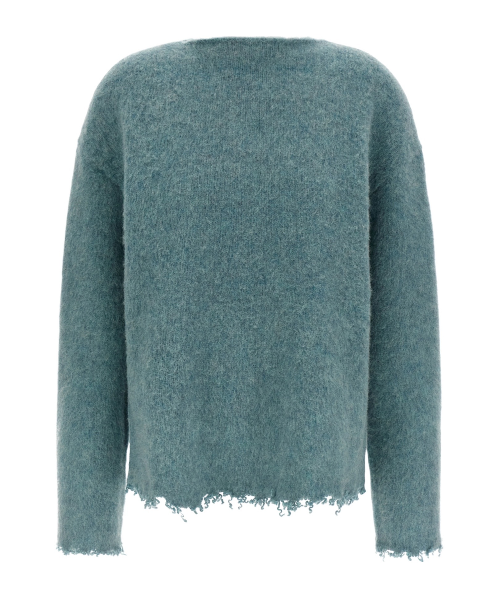 Jil Sander Fringed Sweater Sweaters And Cardigans Light Blue In Green
