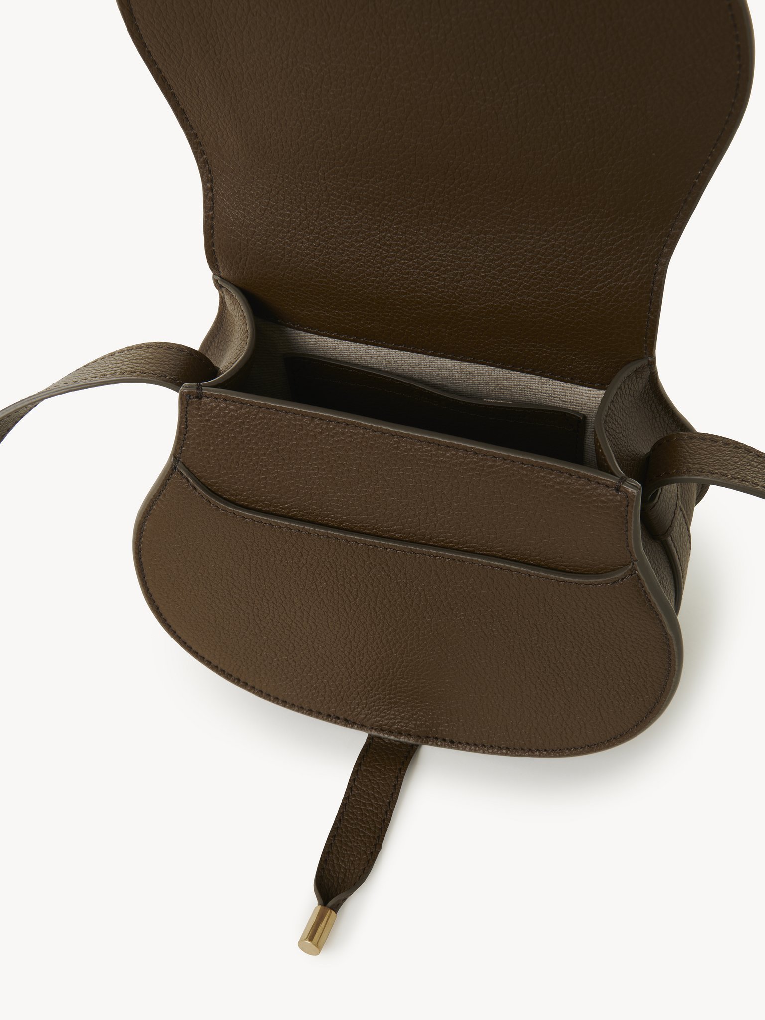 Chloé Small Marcie Saddle Bag In Green
