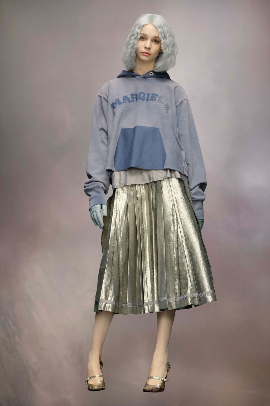 Maison Margiela Hoodie In Gray