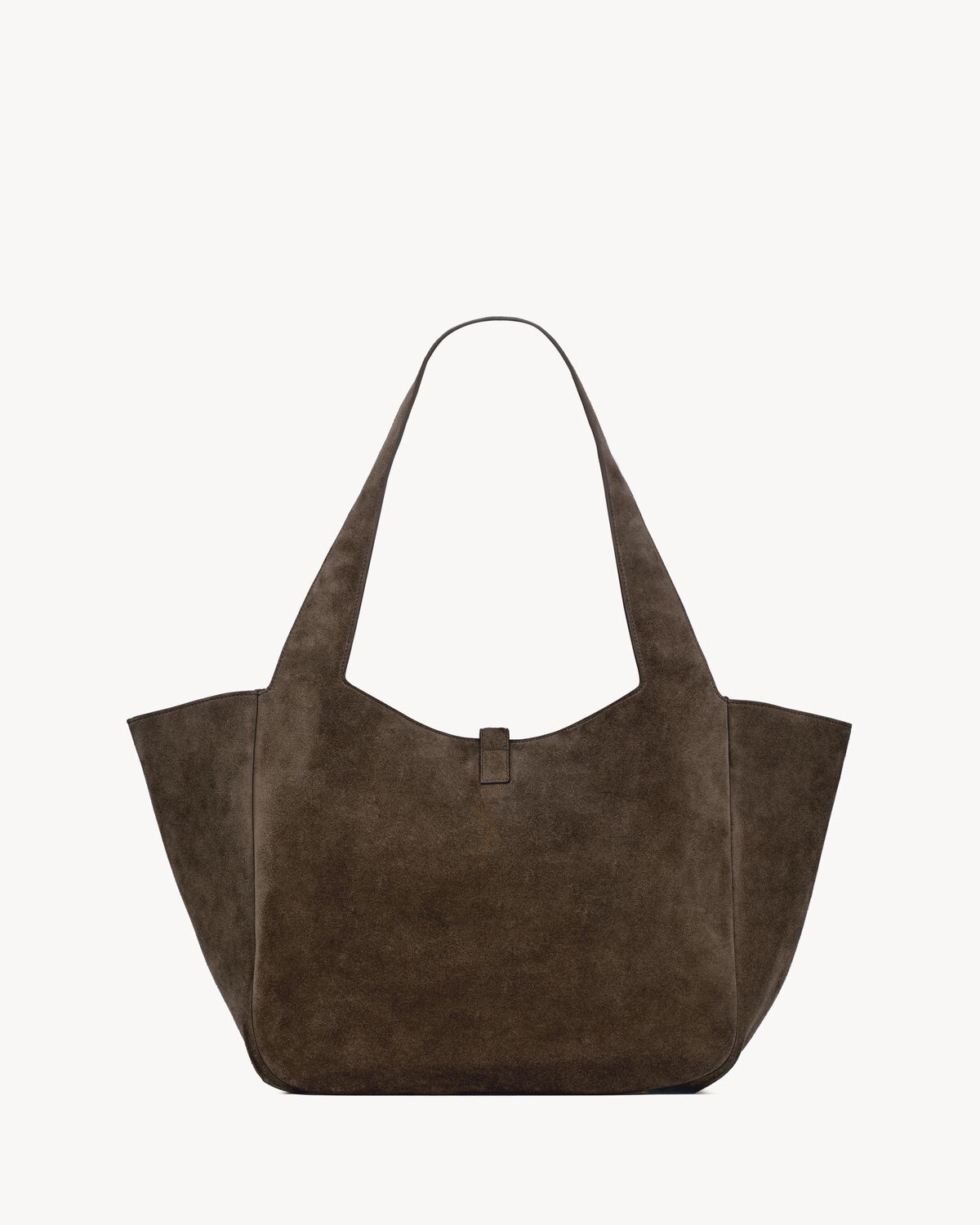 Saint Laurent Le 5 À 7 Bea In Suede In Brown