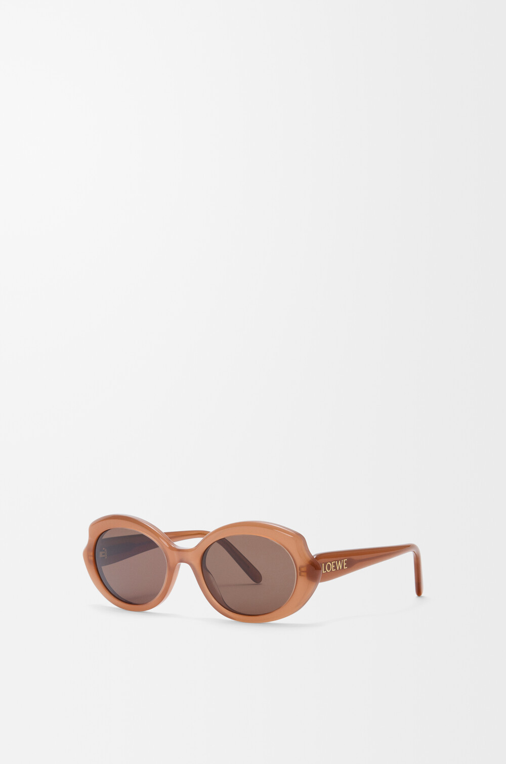 Loewe Occhiali Da Sole Mini Oval Slim In Brown