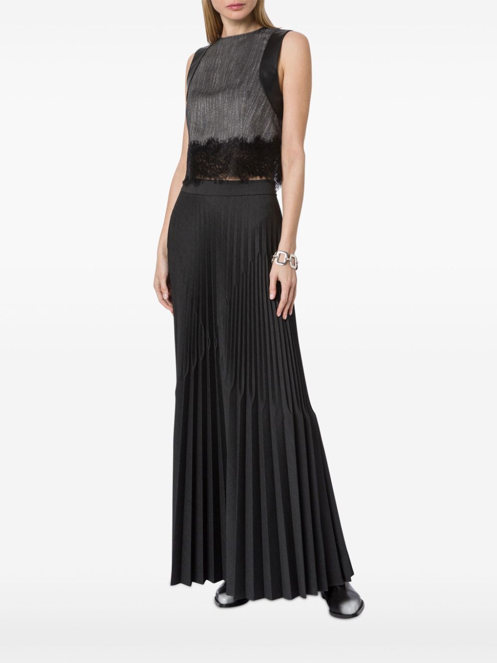 Alberta Ferretti Sleeveless Vest In Black