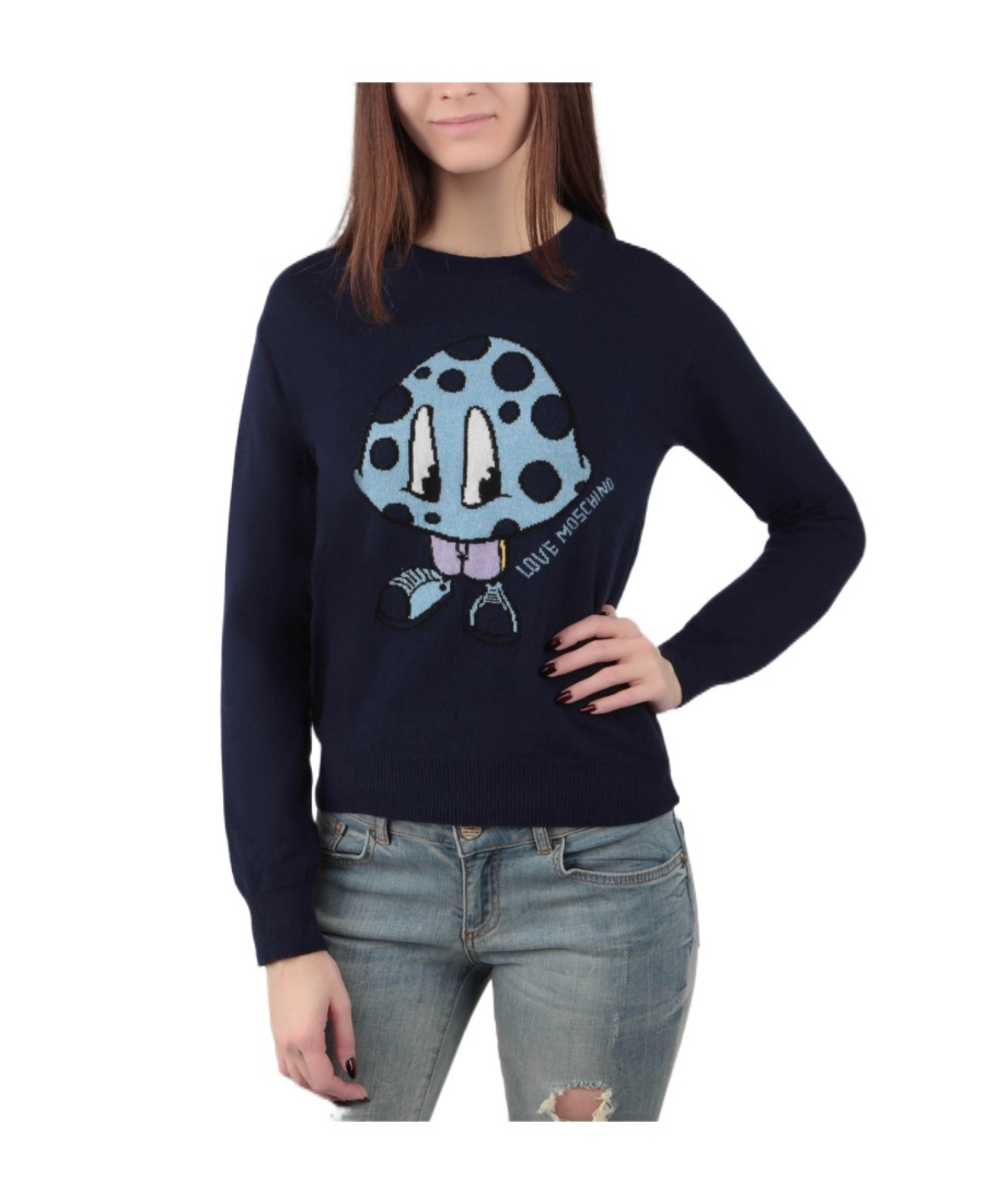 MOSCHINO LOGO DETAIL PULLOVER
