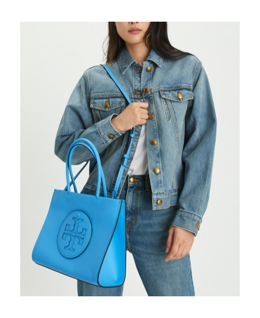 Tory Burch Small Ella Tote Bag In Blue