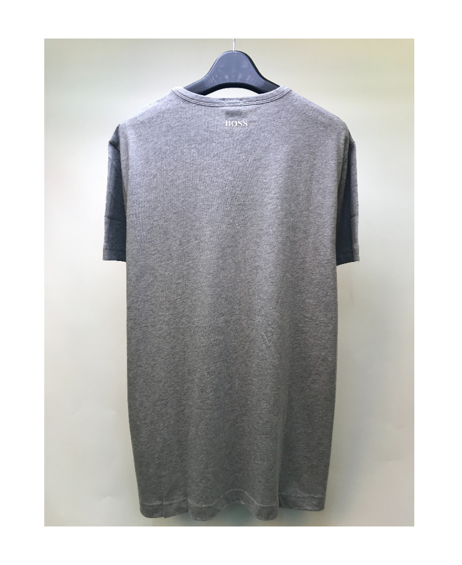 Hugo Boss Logo Printed T-shirt In Gray