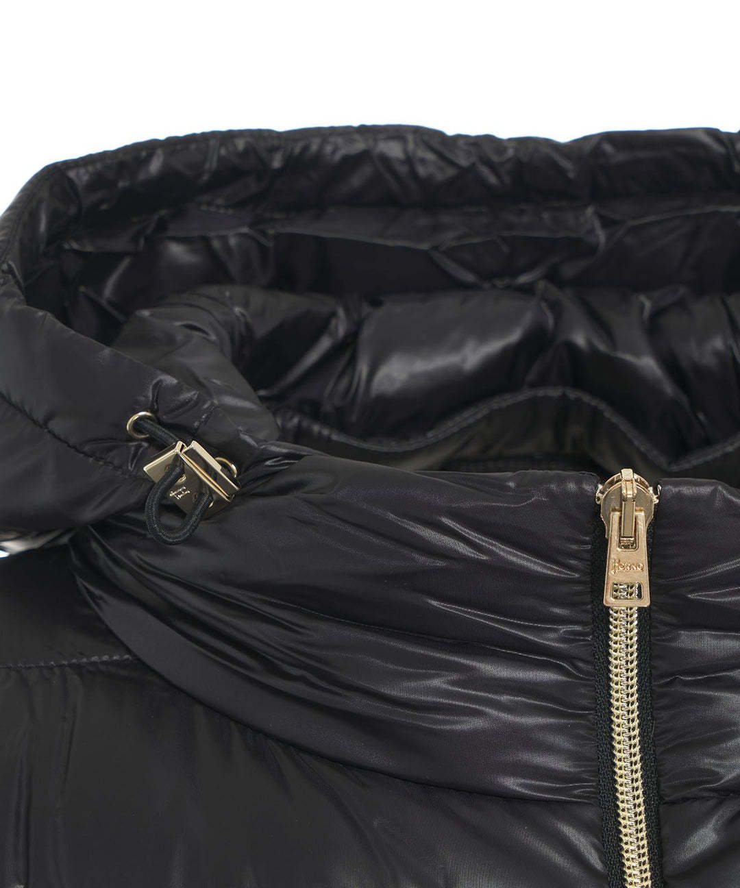 Herno Giada Hooded Quilted Down Jacket In Black