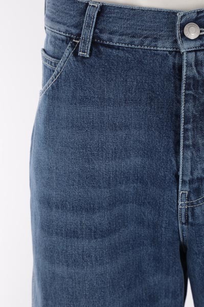 Alexander Mcqueen Wide-leg Panelled Jeans In Blue