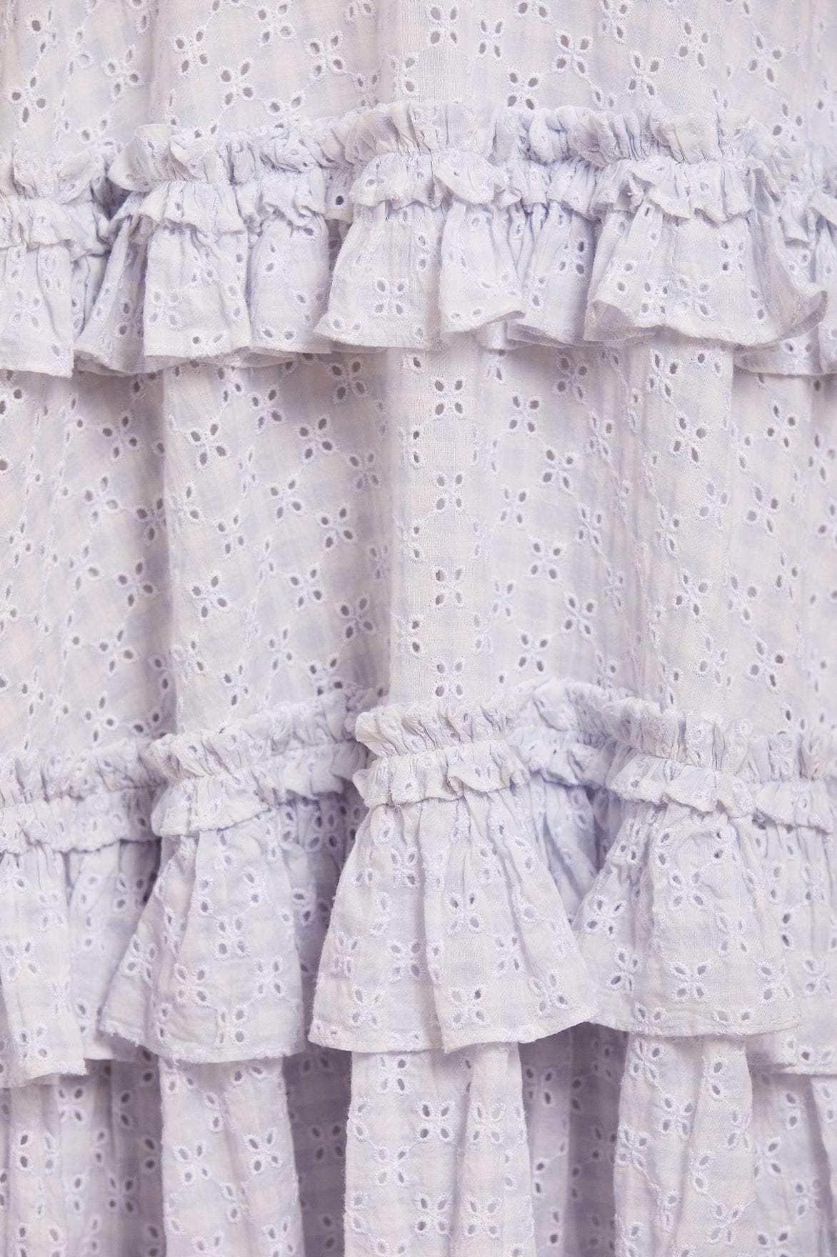 NEEDLE & THREAD BRODERIE-ANGLAISE ORGANIC COTTON MINIDRESS