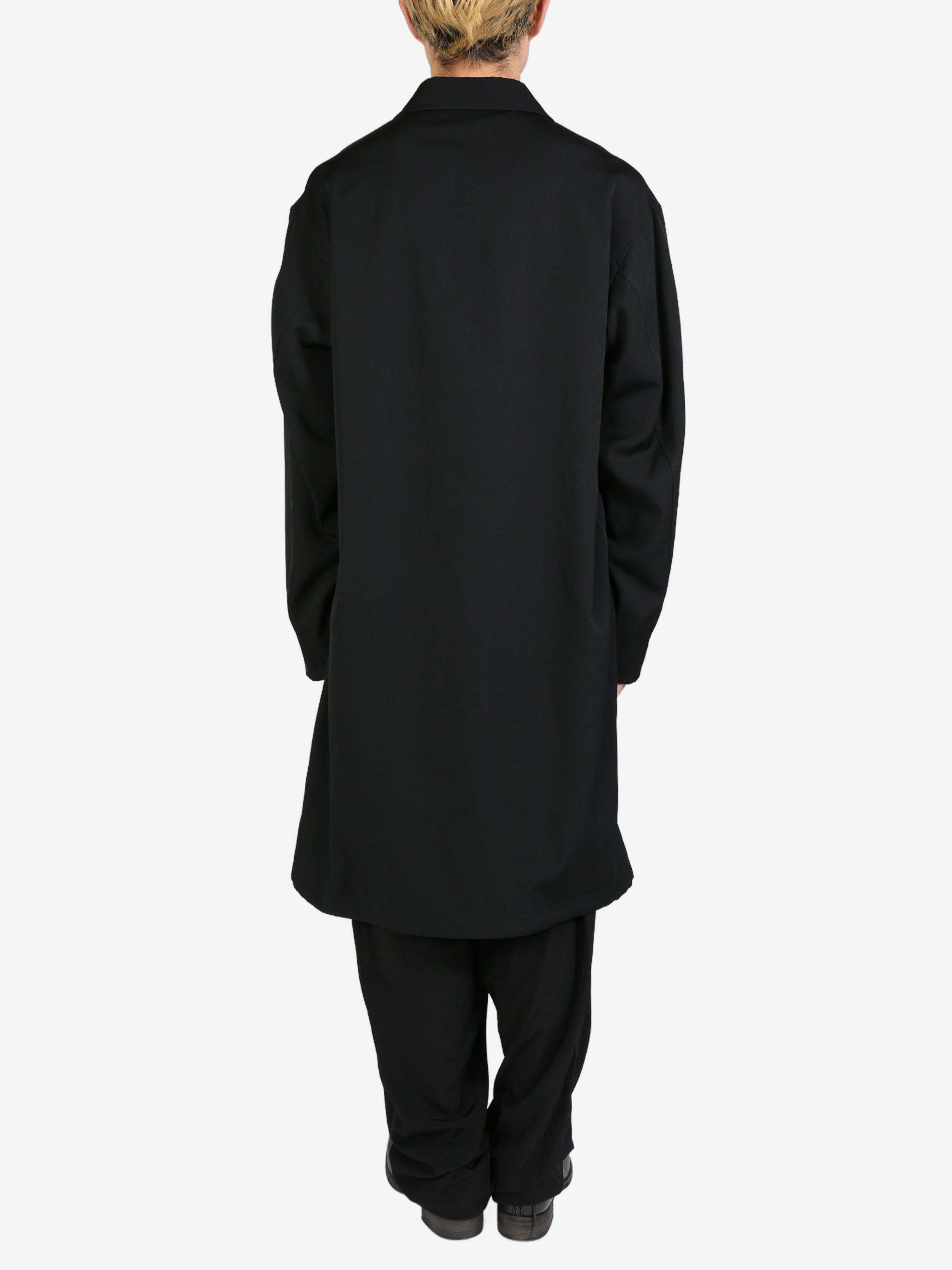 Shop Yohji Yamamoto Wool Jacket In Black
