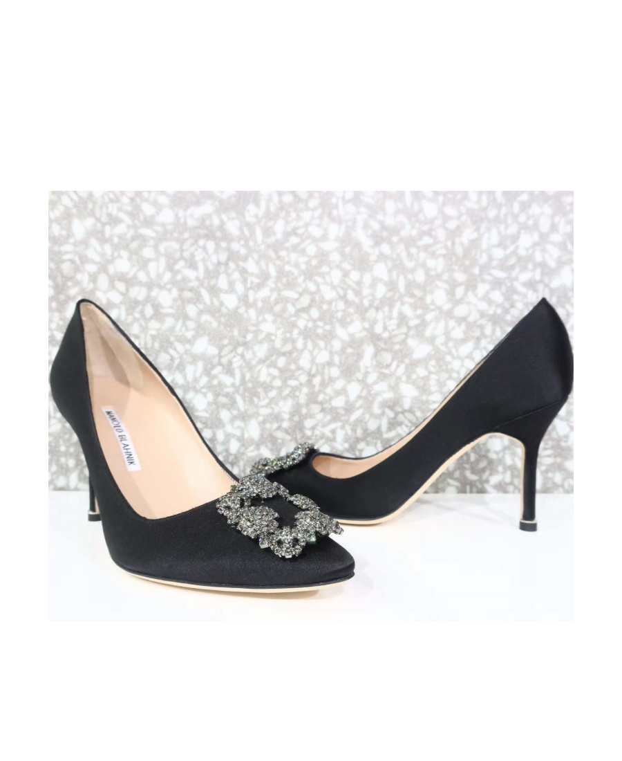 MANOLO BLAHNIK LOGO HIGH HEELS 