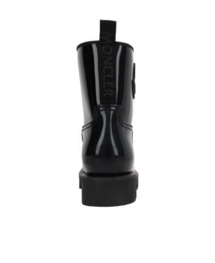 Moncler Kickstream Waterproof Rain Boot In Black
