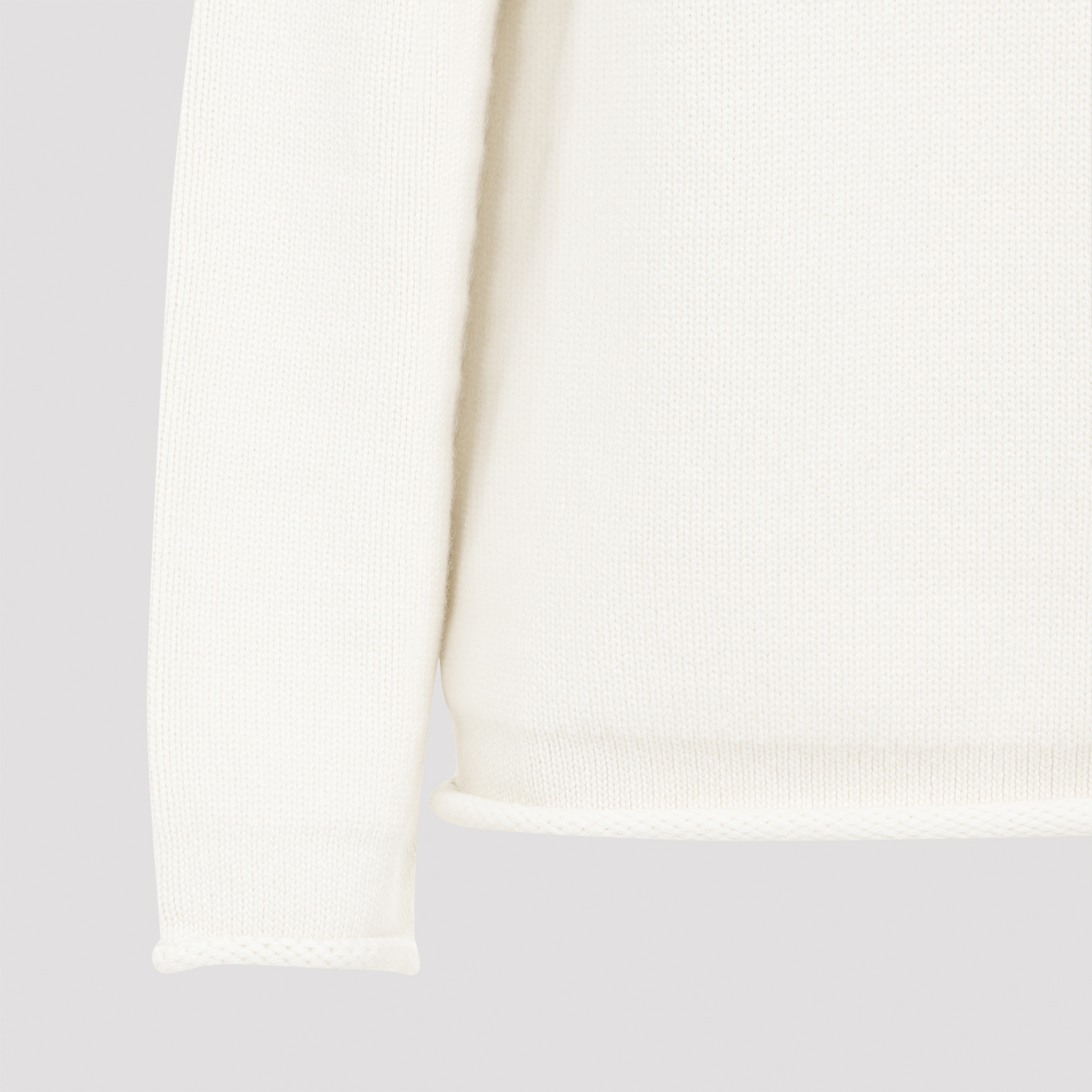 Bottega Veneta White Cashmere Turtleneck Jumper In White