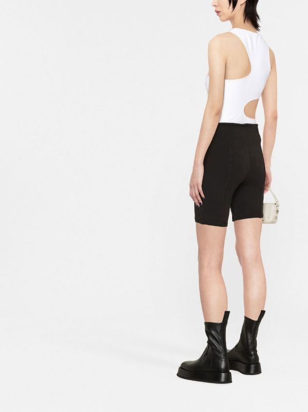 Alexander Wang High-waist Cycling Shorts In Black