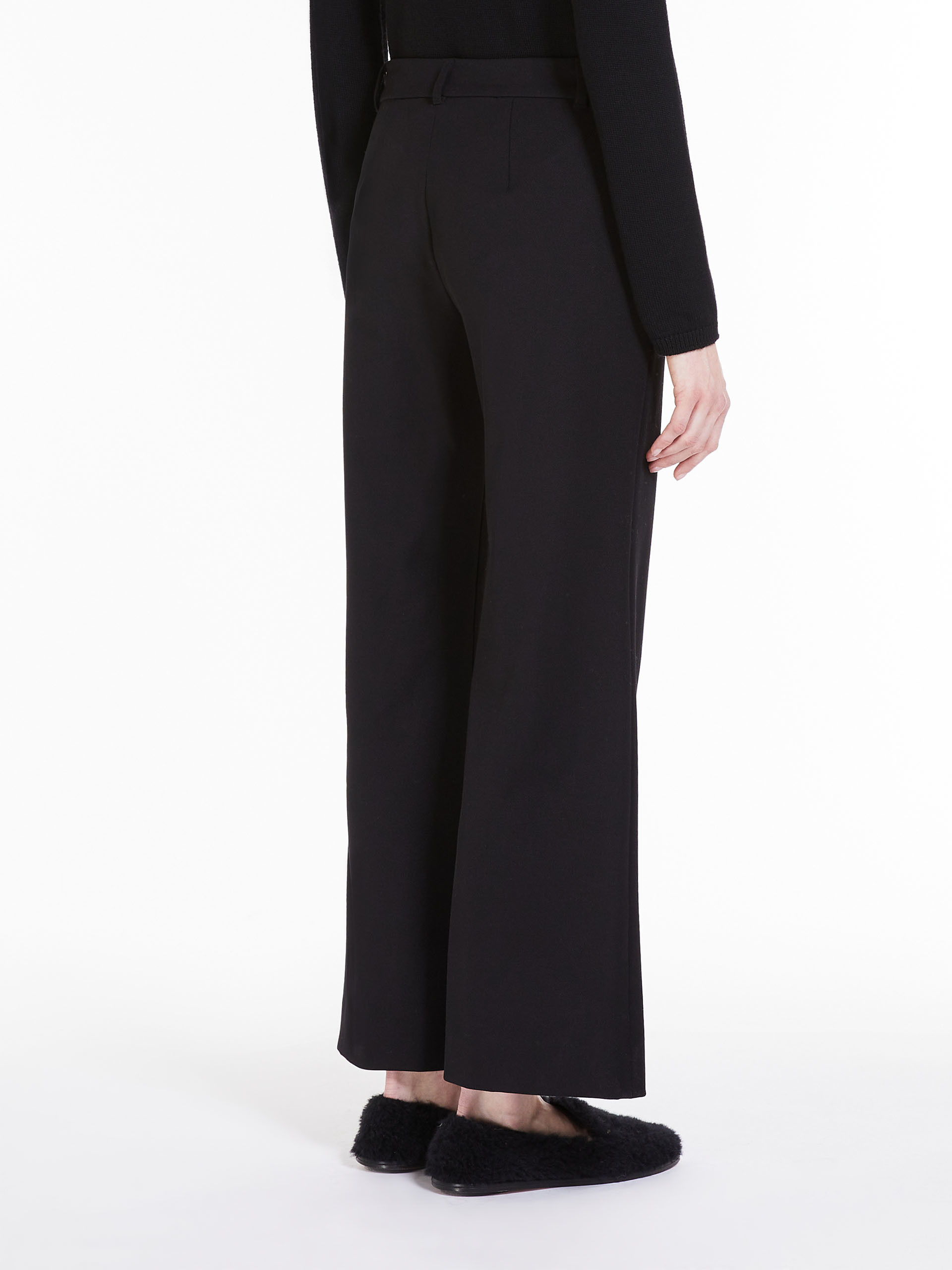 Max Mara Pleated High-waisted Casual Pants In Black