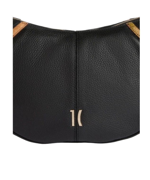 Alviero Martini Wide Strap Shoulder Bag In Black