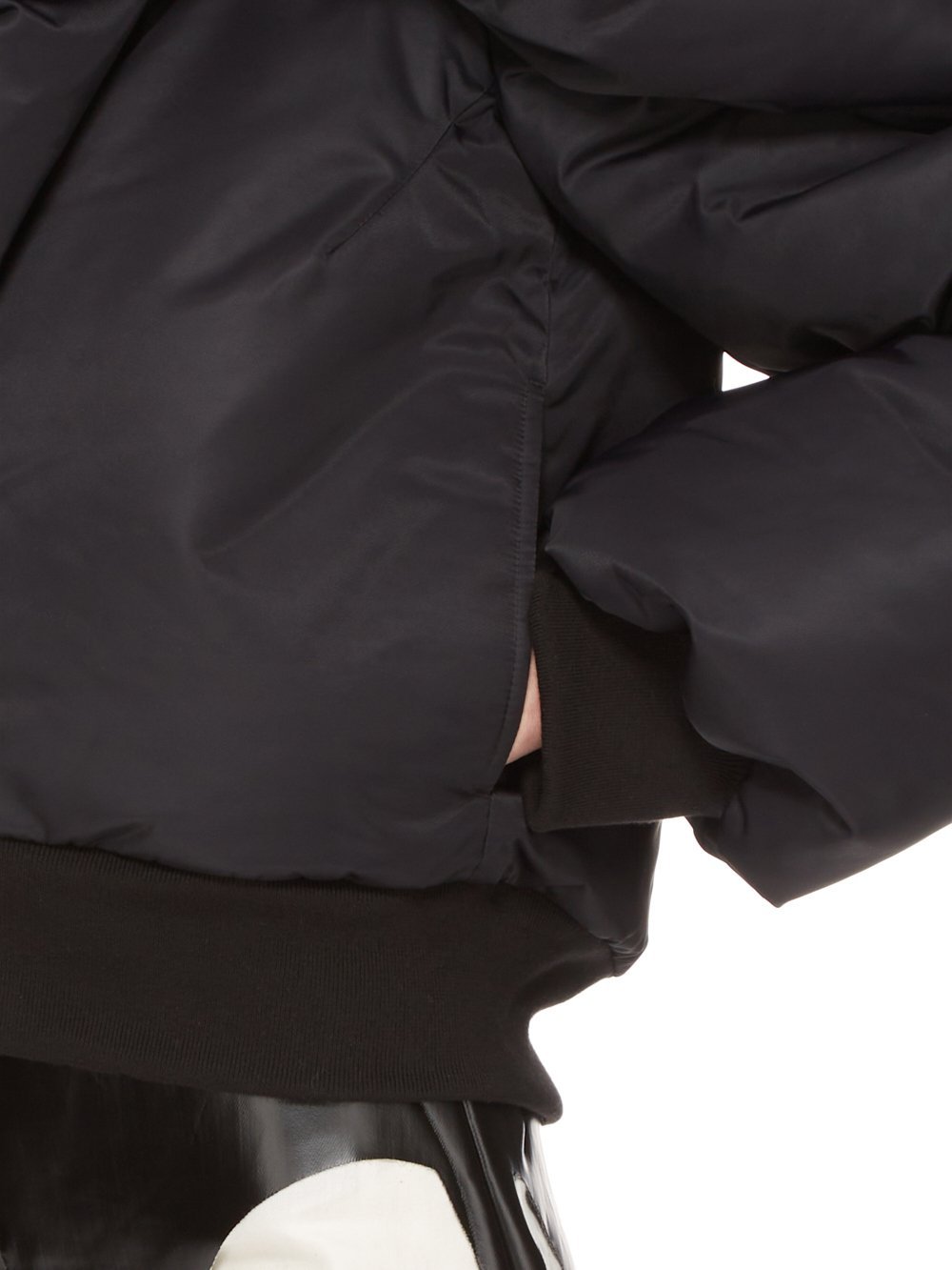 Rick Owens Doll Padded Bomber Jacket In Black