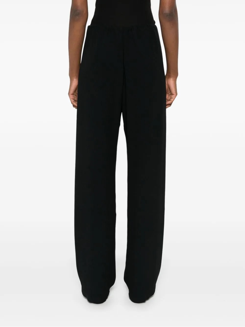 Dries Van Noten Elastic Waist Casual Pants In Black