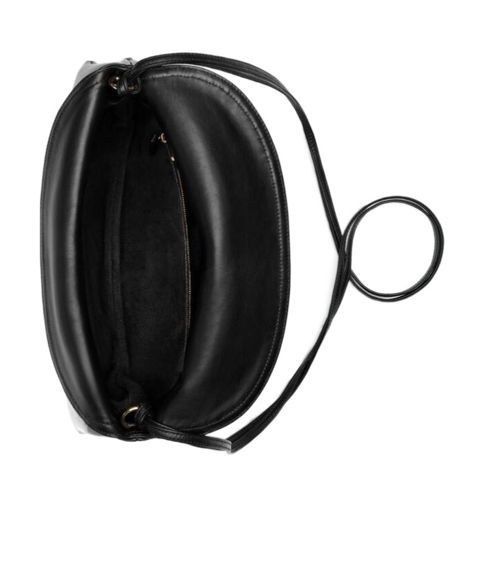 Bottega Veneta Medium Liberta Leather Shoulder Bag In Black