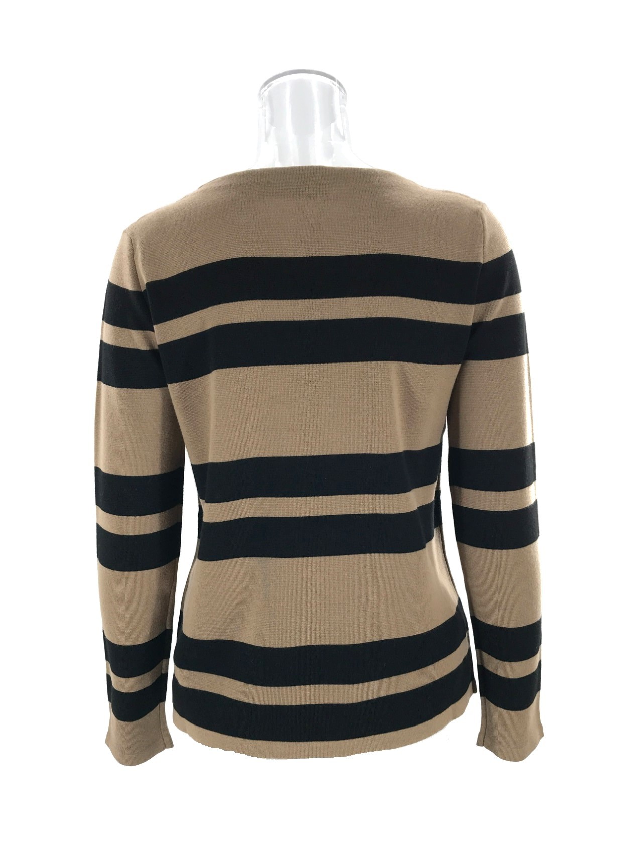 Weekend Max Mara Striped Sweater In Black