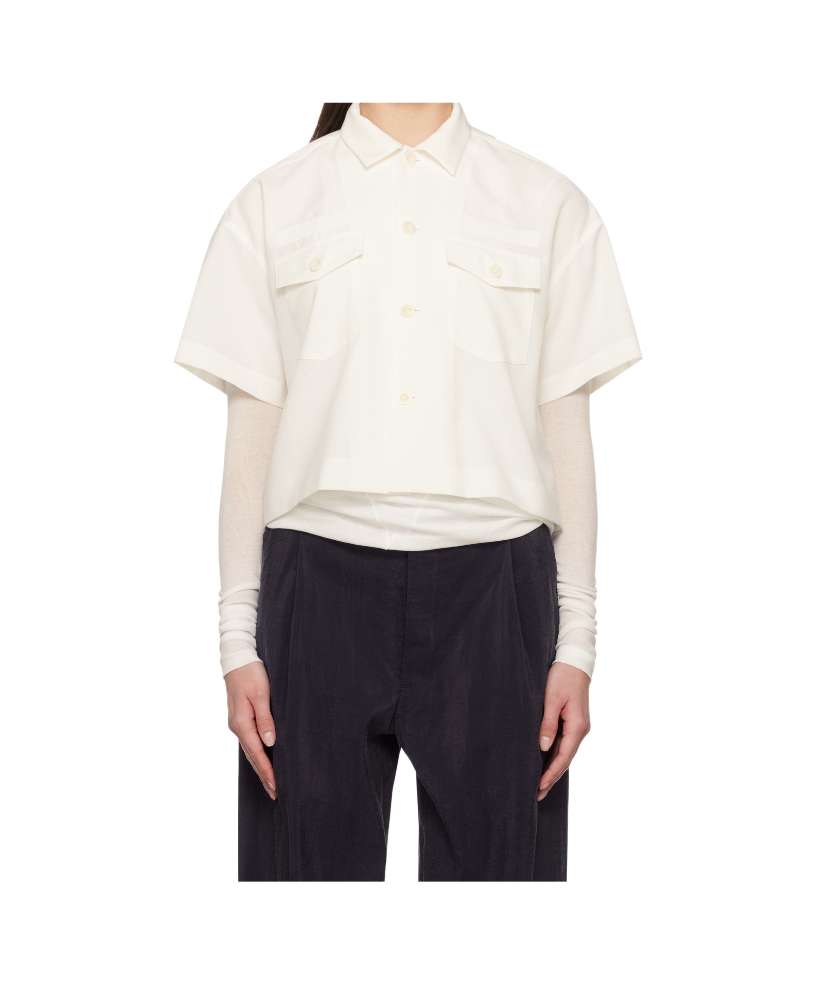 SACAI SHORT-SLEEVED SHIRT