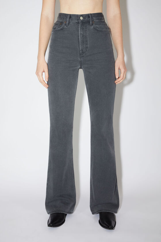 Acne Studios High-waisted Flared Jeans In Black