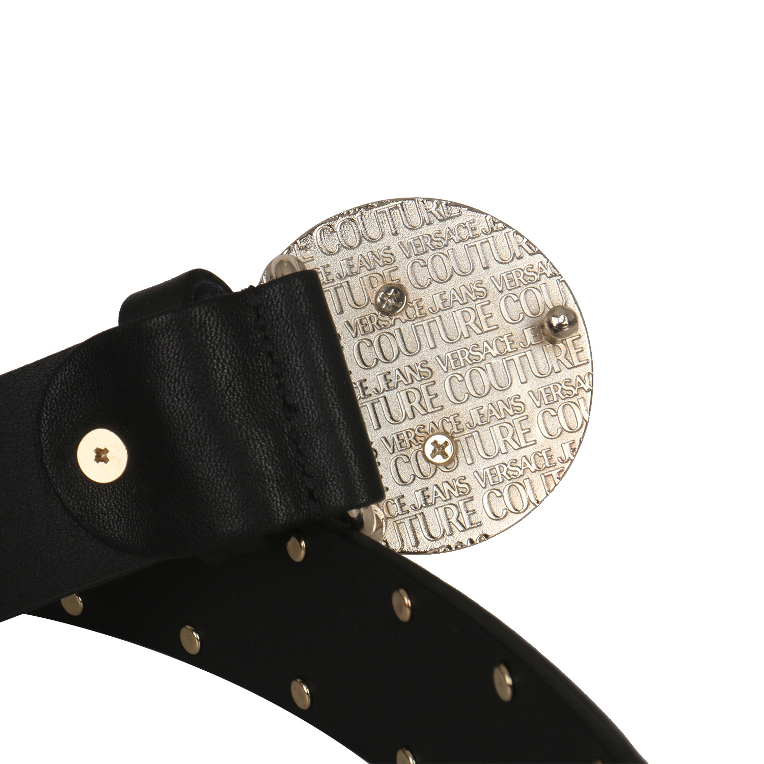 Versace Jeans Rivet Belt In Black