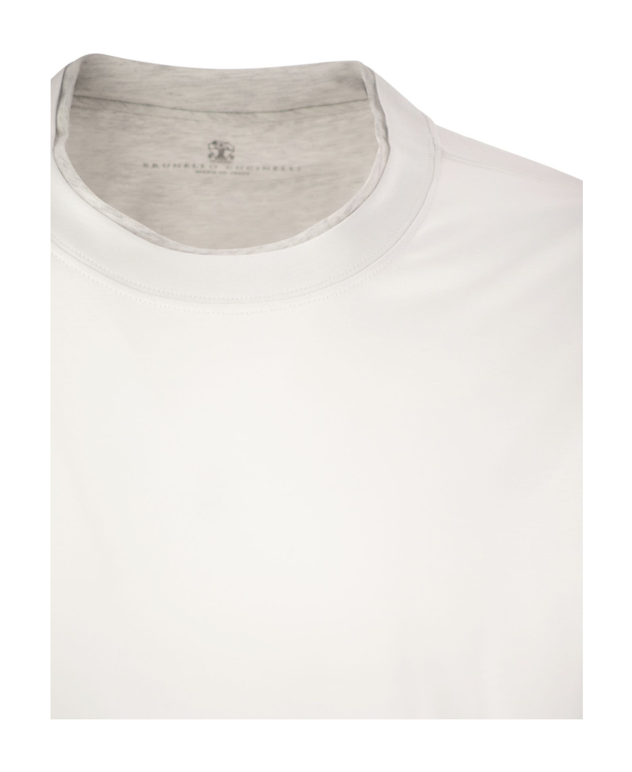 Brunello Cucinelli Men's Slim Fit Crew-neck T-shirt In White