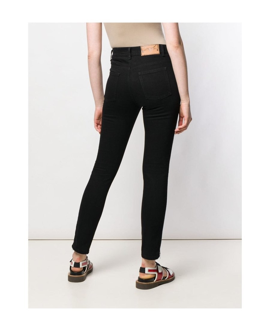 Mcq By Alexander Mcqueen Zippered Detail Skinny Jeans In Black
