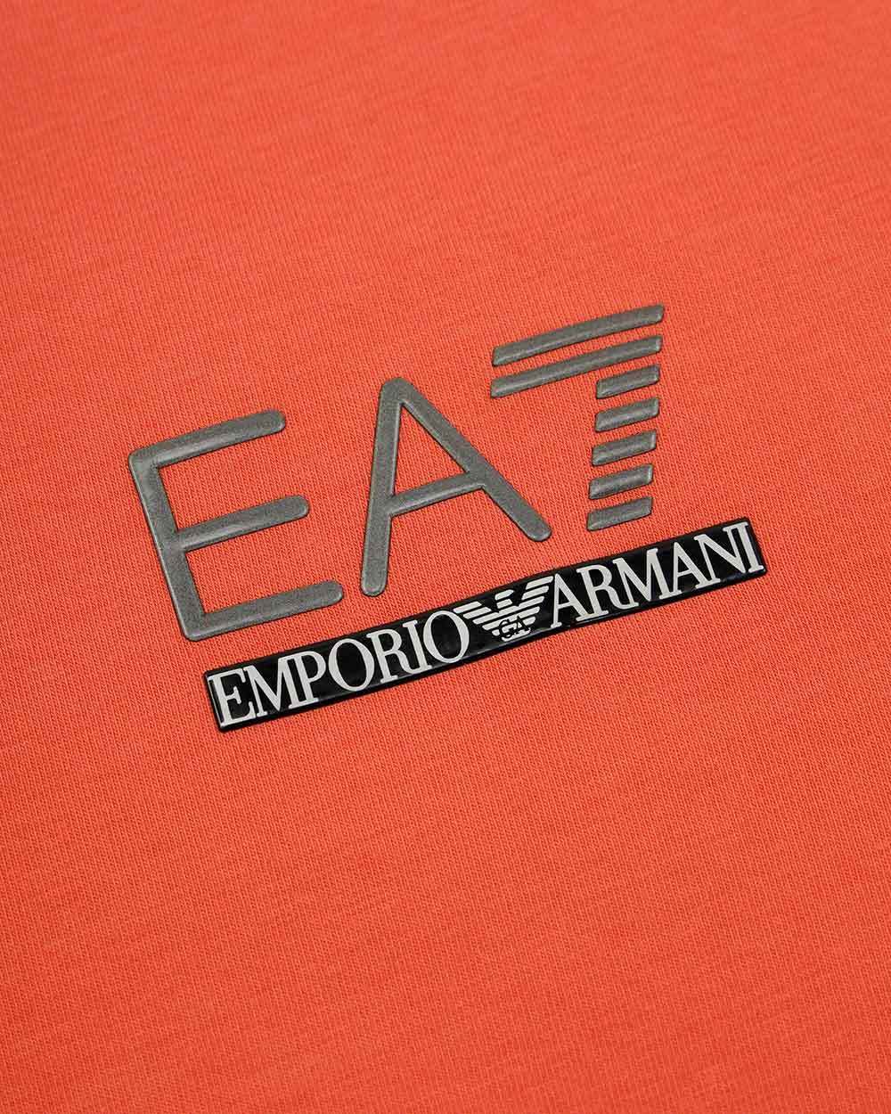 EA7 ROUND COLLAR LOGO T-SHIRT