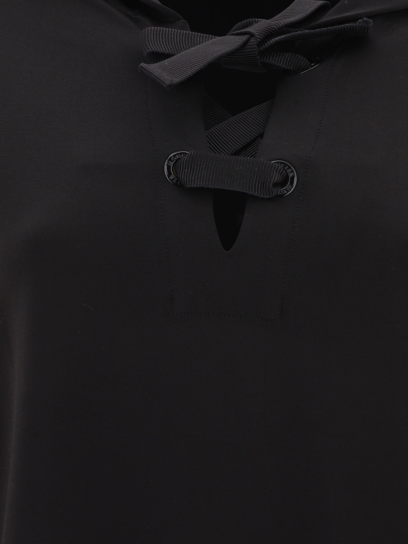 Moncler Logo-patch Hoodie In Black