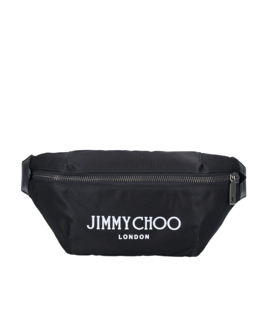 Jimmy Choo Logo-print Belt Bag In Black