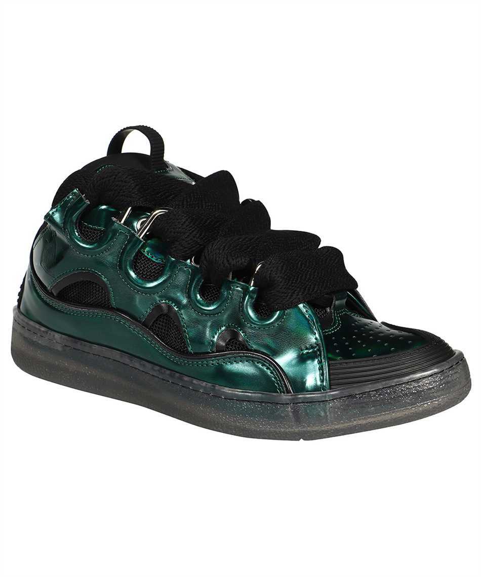 Lanvin Basses Curb Xl Leather Sneaker In Black