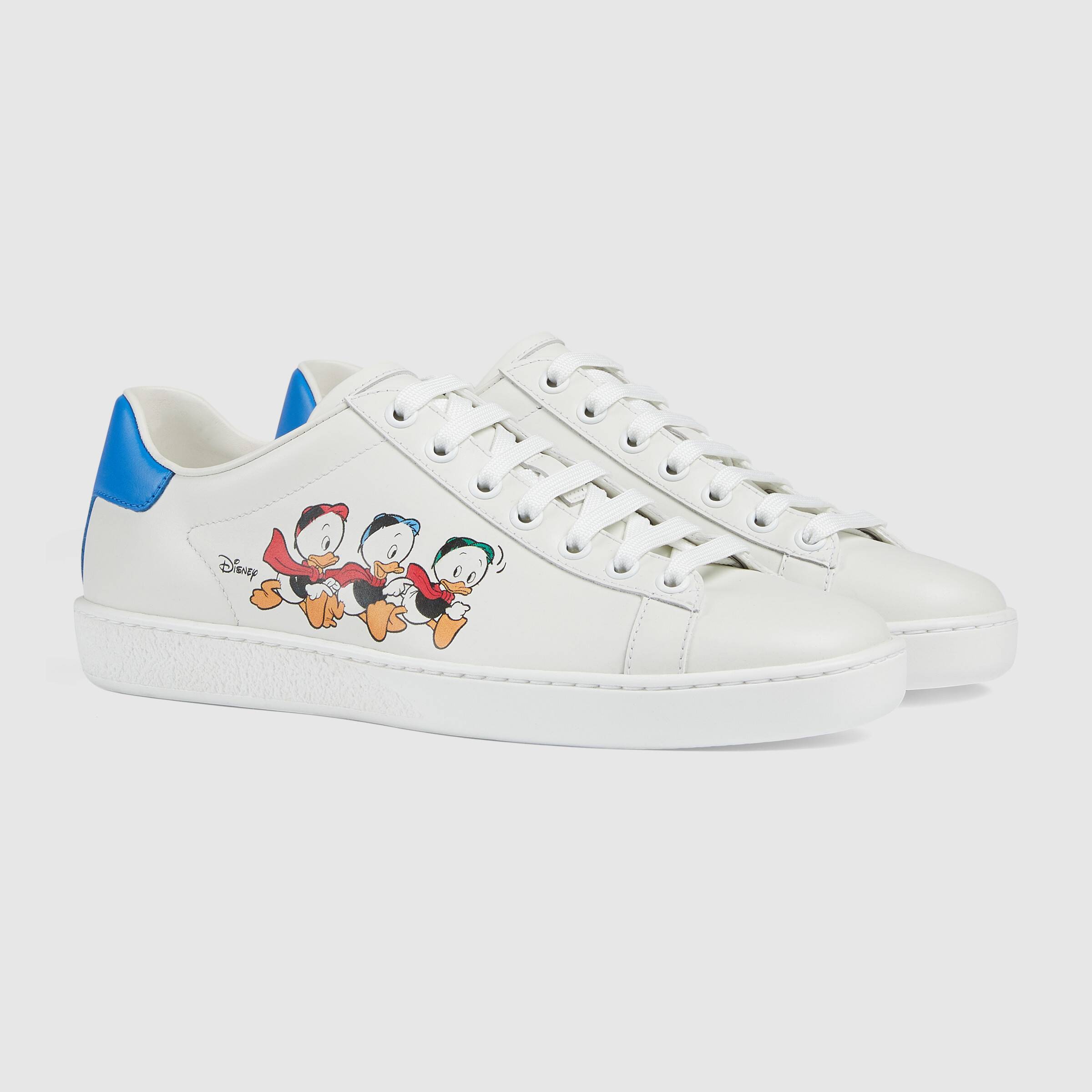 Gucci X Disney Ace Leather Sneaker In Multicolor