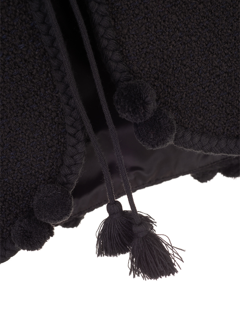 Shop Celine Folk Vest In Braided Wool Tweed