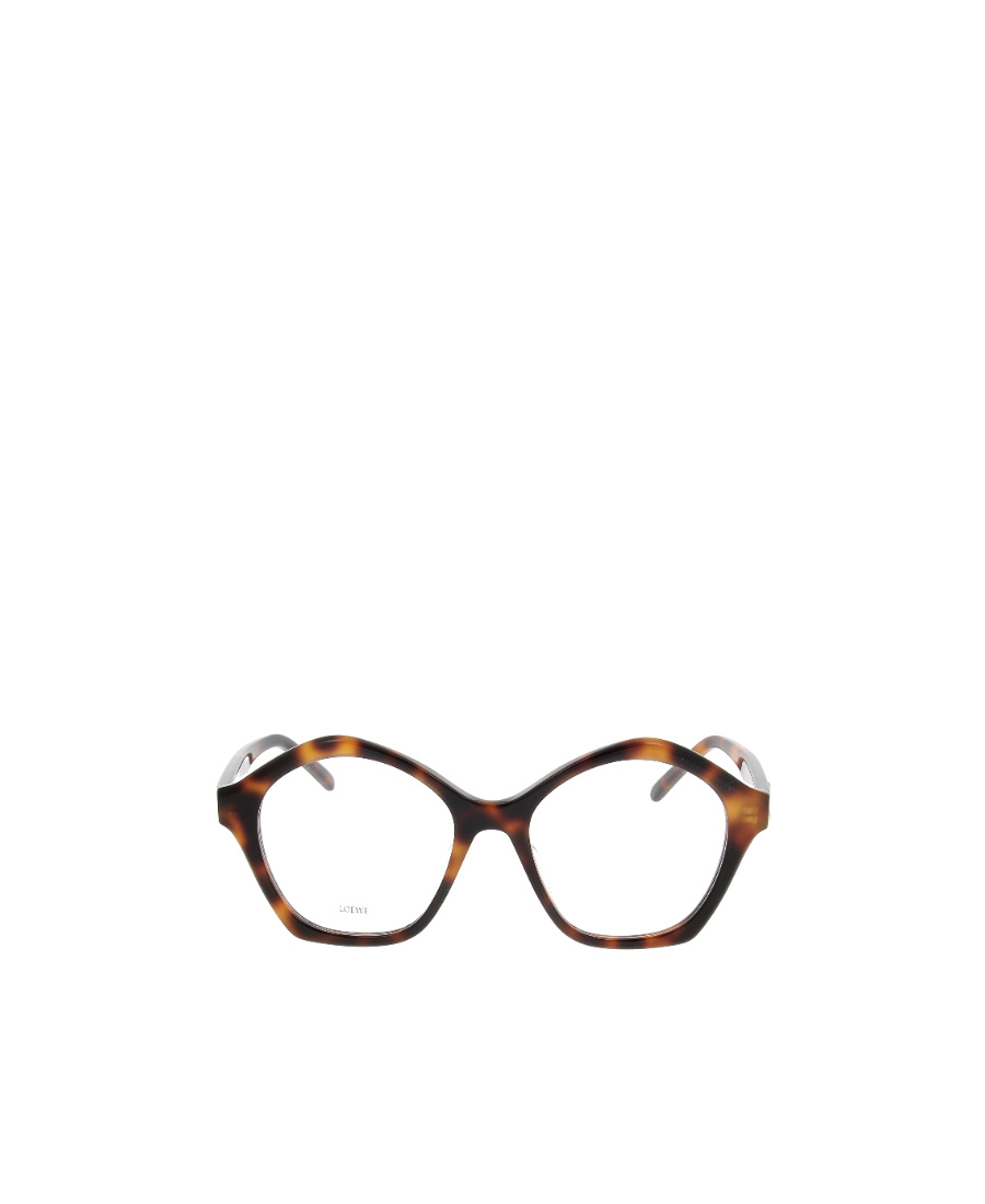 Loewe Tortoiseshell-effect Square-frame Acetate Glasses In Multicolor