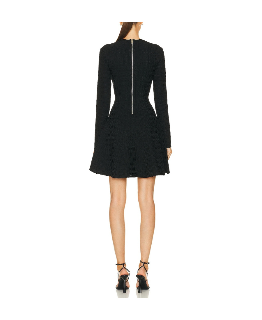 Givenchy 4g Jacquard Mini Dress In Black
