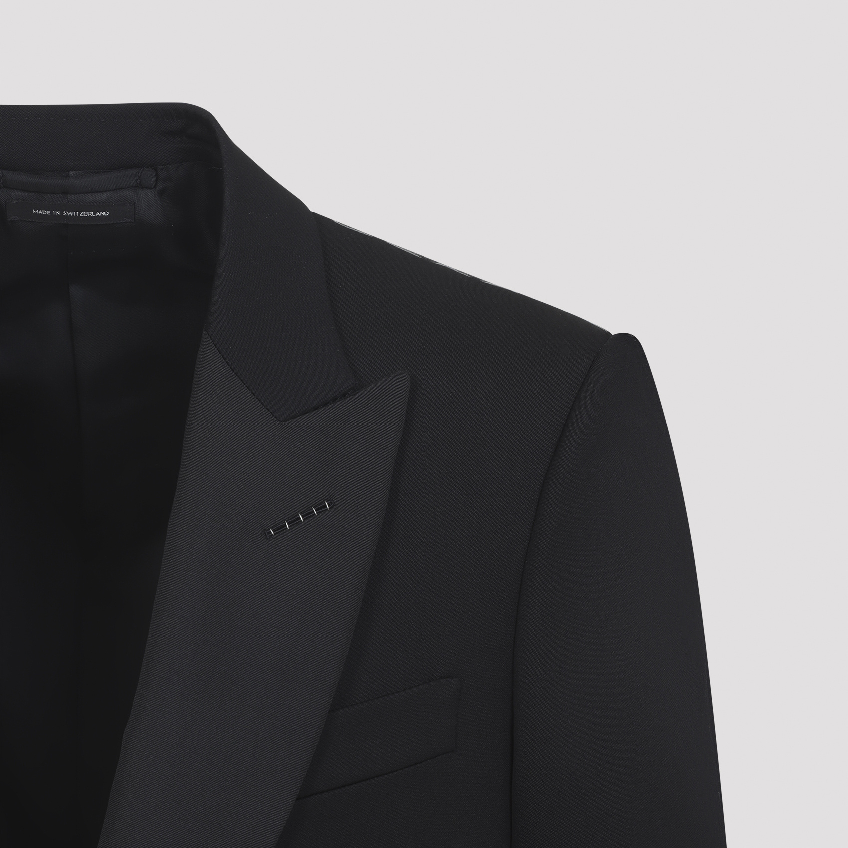 Tom Ford Tuxedo Jacket With Notch Lapel And Pockets In Black